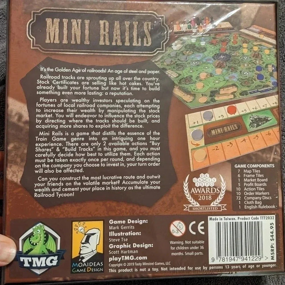 Mini‎ Rails Board Game NEW SEALED - Picture 6 of 6